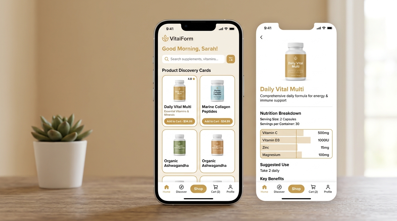 Supplement Delivery Platform UI Case Study